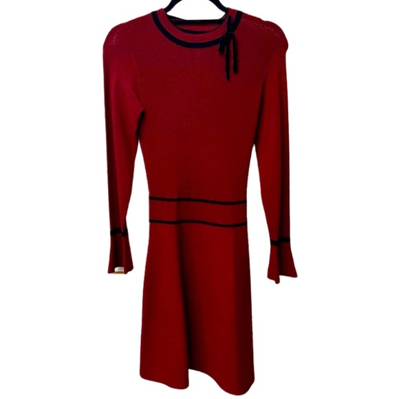 Draper James Dresses & Skirts - Draper James Annabeth Burgundy Sweater Dress